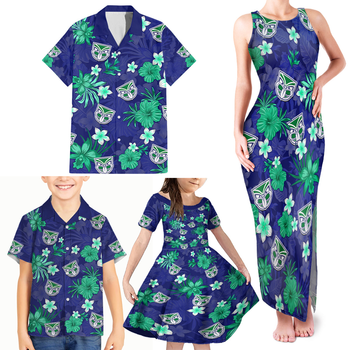 custom-warriors-rugby-family-matching-tank-maxi-dress-and-hawaiian-shirt-beautiful-floral-pattern-spring-summer-vibe