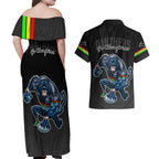 panthers-premier-2023-couples-matching-off-shoulder-maxi-dress-and-hawaiian-shirt-mascot-with-nrl-trophy-black-version
