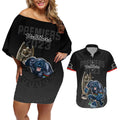 panthers-premier-2023-couples-matching-off-shoulder-short-dress-and-hawaiian-shirt-mascot-with-nrl-trophy-black-version