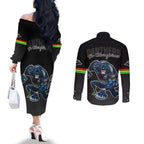panthers-premier-2023-couples-matching-off-the-shoulder-long-sleeve-dress-and-long-sleeve-button-shirts-mascot-with-nrl-trophy-black-version