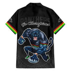 panthers-premier-2023-family-matching-tank-maxi-dress-and-hawaiian-shirt-mascot-with-nrl-trophy-black-version