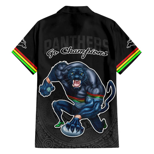 panthers-premier-2023-kid-hawaiian-shirt-mascot-with-nrl-trophy-black-version