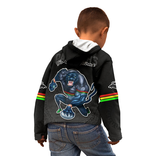 panthers-premier-2023-kid-hoodie-mascot-with-nrl-trophy-black-version