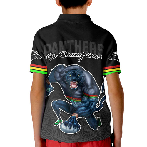 panthers-premier-2023-kid-polo-shirt-mascot-with-nrl-trophy-black-version