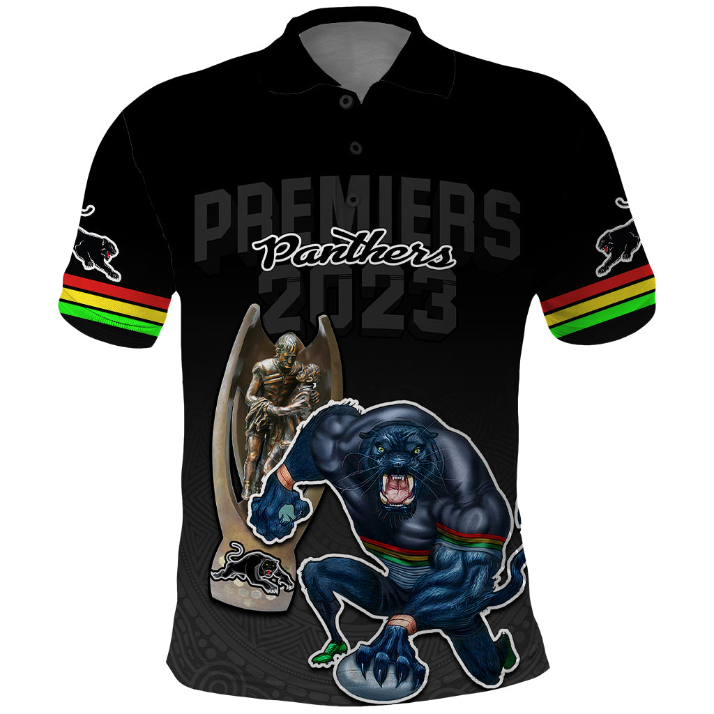 panthers-premier-2023-polo-shirt-mascot-with-nrl-trophy-black-version