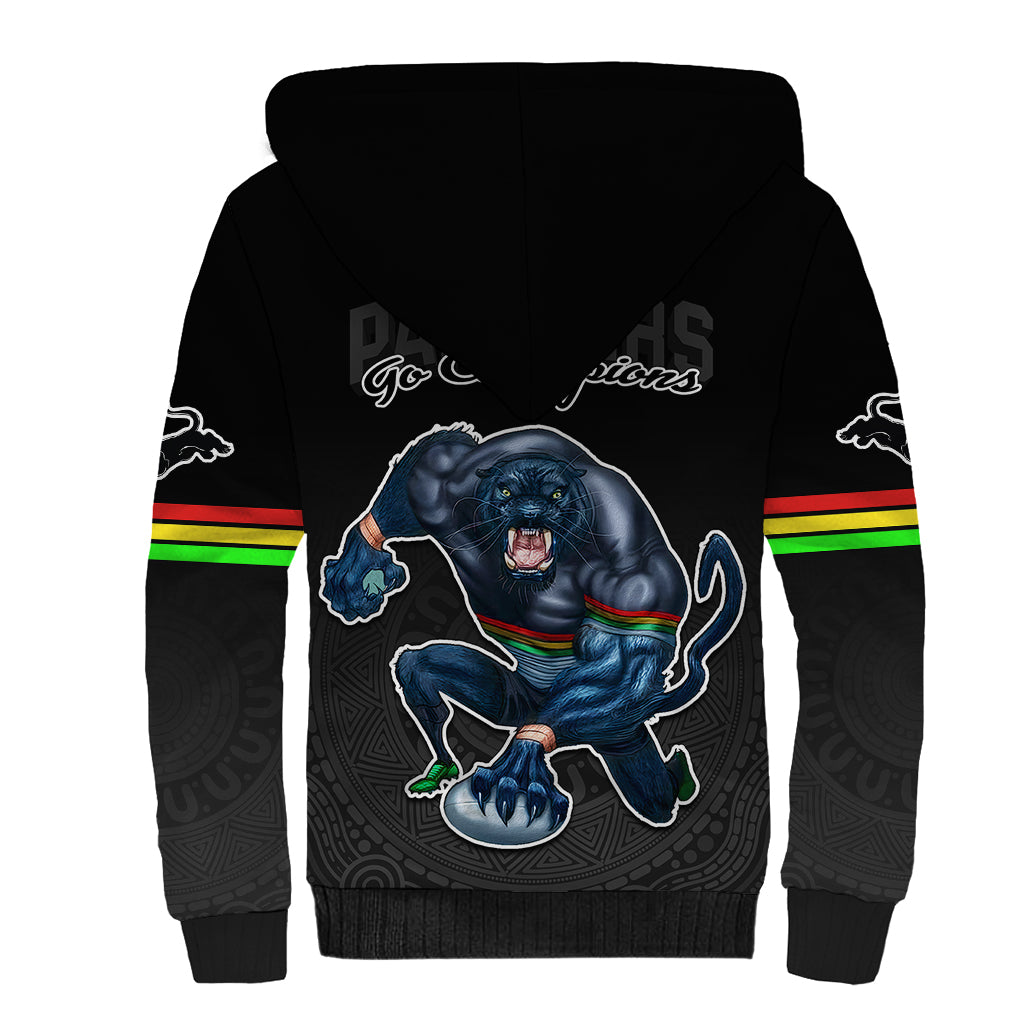 panthers-premier-2023-sherpa-hoodie-mascot-with-nrl-trophy-black-version