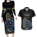 custom-panthers-premier-2023-couples-matching-long-sleeve-bodycon-dress-and-hawaiian-shirt-mascot-with-nrl-trophy-black-version