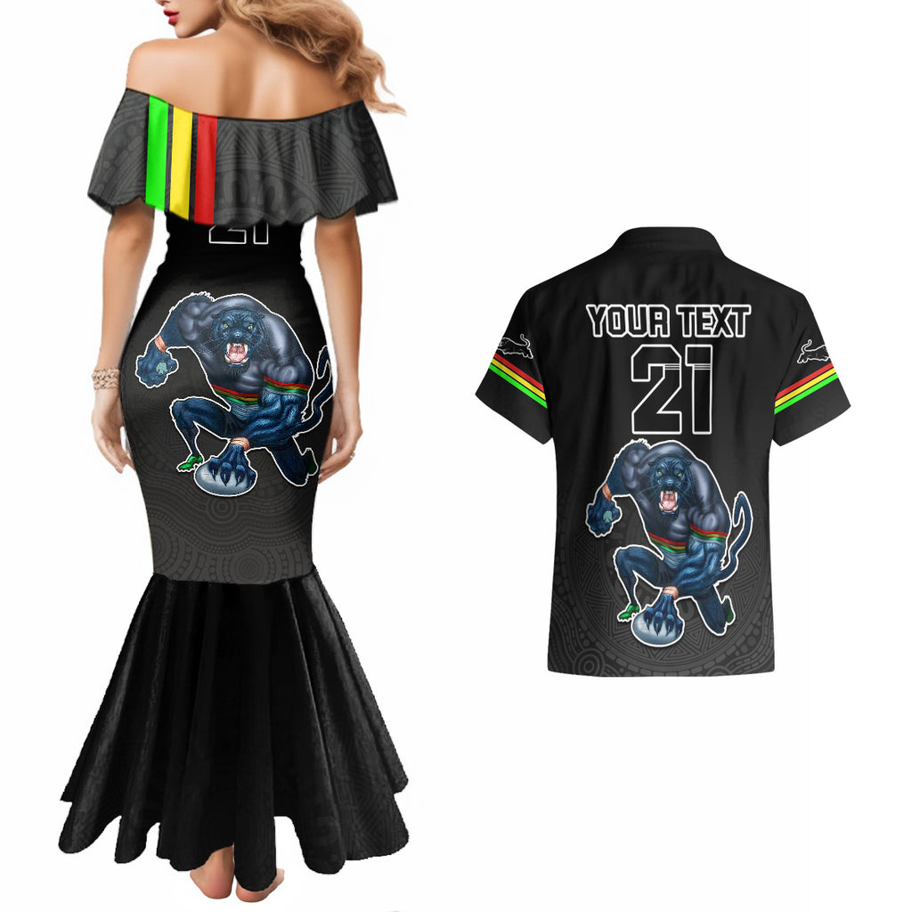 custom-panthers-premier-2023-couples-matching-mermaid-dress-and-hawaiian-shirt-mascot-with-nrl-trophy-black-version