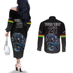 custom-panthers-premier-2023-couples-matching-off-the-shoulder-long-sleeve-dress-and-long-sleeve-button-shirts-mascot-with-nrl-trophy-black-version