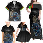 custom-panthers-premier-2023-family-matching-off-shoulder-maxi-dress-and-hawaiian-shirt-mascot-with-nrl-trophy-black-version