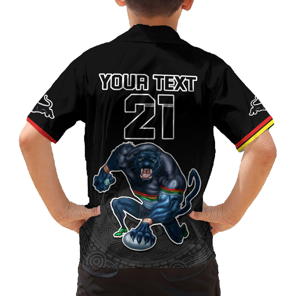 custom-panthers-premier-2023-family-matching-puletasi-dress-and-hawaiian-shirt-mascot-with-nrl-trophy-black-version