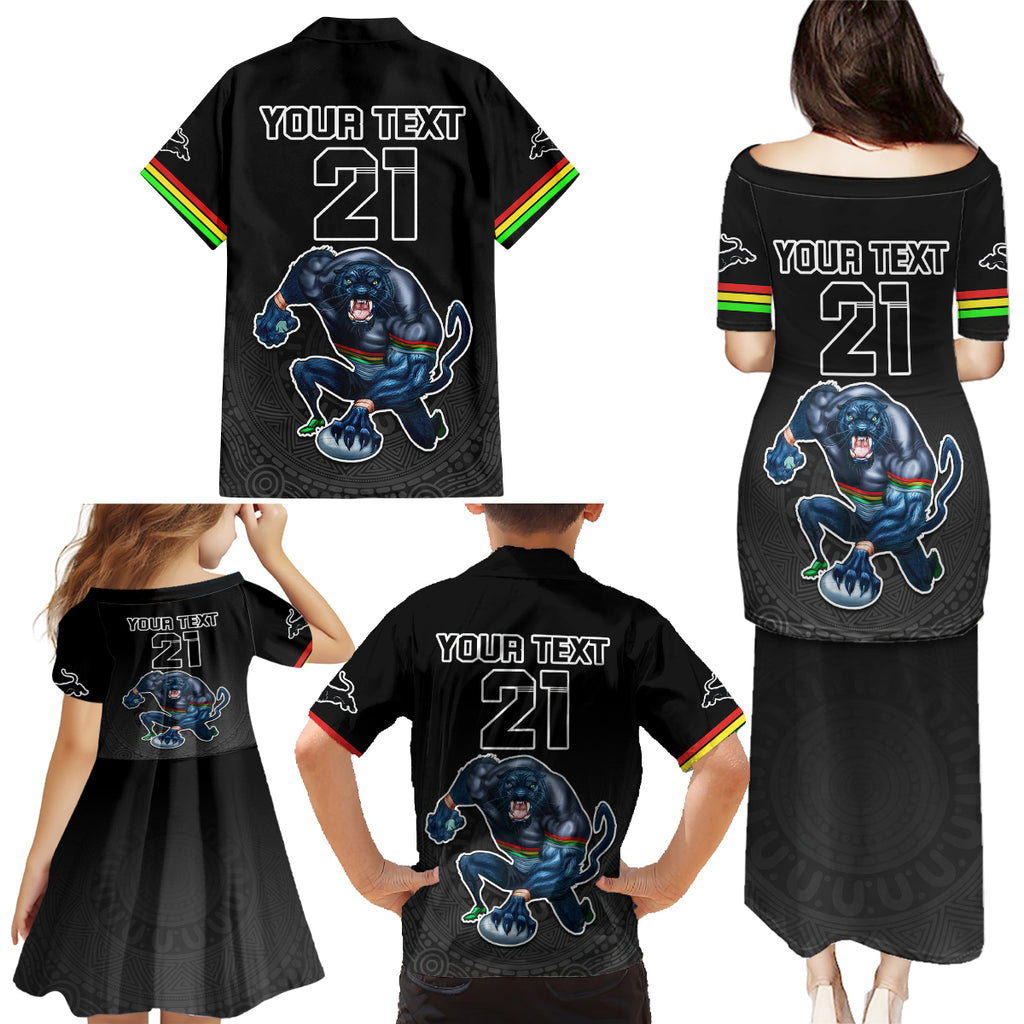 custom-panthers-premier-2023-family-matching-puletasi-dress-and-hawaiian-shirt-mascot-with-nrl-trophy-black-version