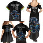 custom-panthers-premier-2023-family-matching-summer-maxi-dress-and-hawaiian-shirt-mascot-with-nrl-trophy-black-version