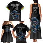 custom-panthers-premier-2023-family-matching-tank-maxi-dress-and-hawaiian-shirt-mascot-with-nrl-trophy-black-version