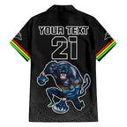 custom-panthers-premier-2023-family-matching-tank-maxi-dress-and-hawaiian-shirt-mascot-with-nrl-trophy-black-version