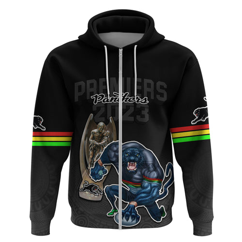 custom-panthers-premier-2023-hoodie-mascot-with-nrl-trophy-black-version