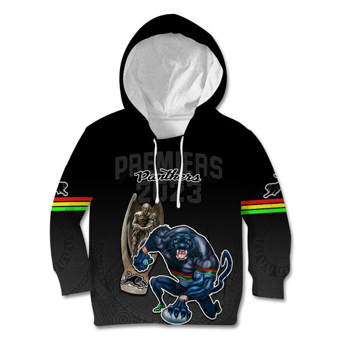 custom-panthers-premier-2023-kid-hoodie-mascot-with-nrl-trophy-black-version