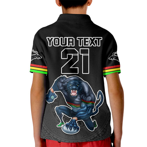 custom-panthers-premier-2023-kid-polo-shirt-mascot-with-nrl-trophy-black-version