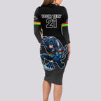 custom-panthers-premier-2023-long-sleeve-bodycon-dress-mascot-with-nrl-trophy-black-version