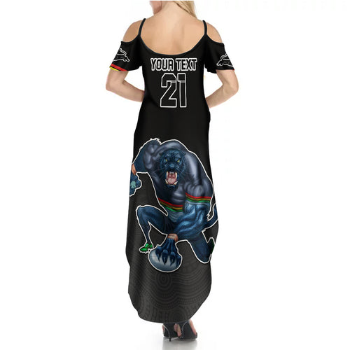 custom-panthers-premier-2023-summer-maxi-dress-mascot-with-nrl-trophy-black-version