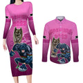 panthers-premier-2024-couples-matching-long-sleeve-bodycon-dress-and-long-sleeve-button-shirts-mascot-with-nrl-trophy-pink-version