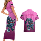 panthers-premier-2024-couples-matching-short-sleeve-bodycon-dress-and-hawaiian-shirt-mascot-with-nrl-trophy-pink-version