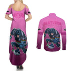 panthers-premier-2024-couples-matching-summer-maxi-dress-and-long-sleeve-button-shirts-mascot-with-nrl-trophy-pink-version