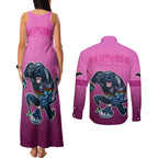 panthers-premier-2024-couples-matching-tank-maxi-dress-and-long-sleeve-button-shirts-mascot-with-nrl-trophy-pink-version