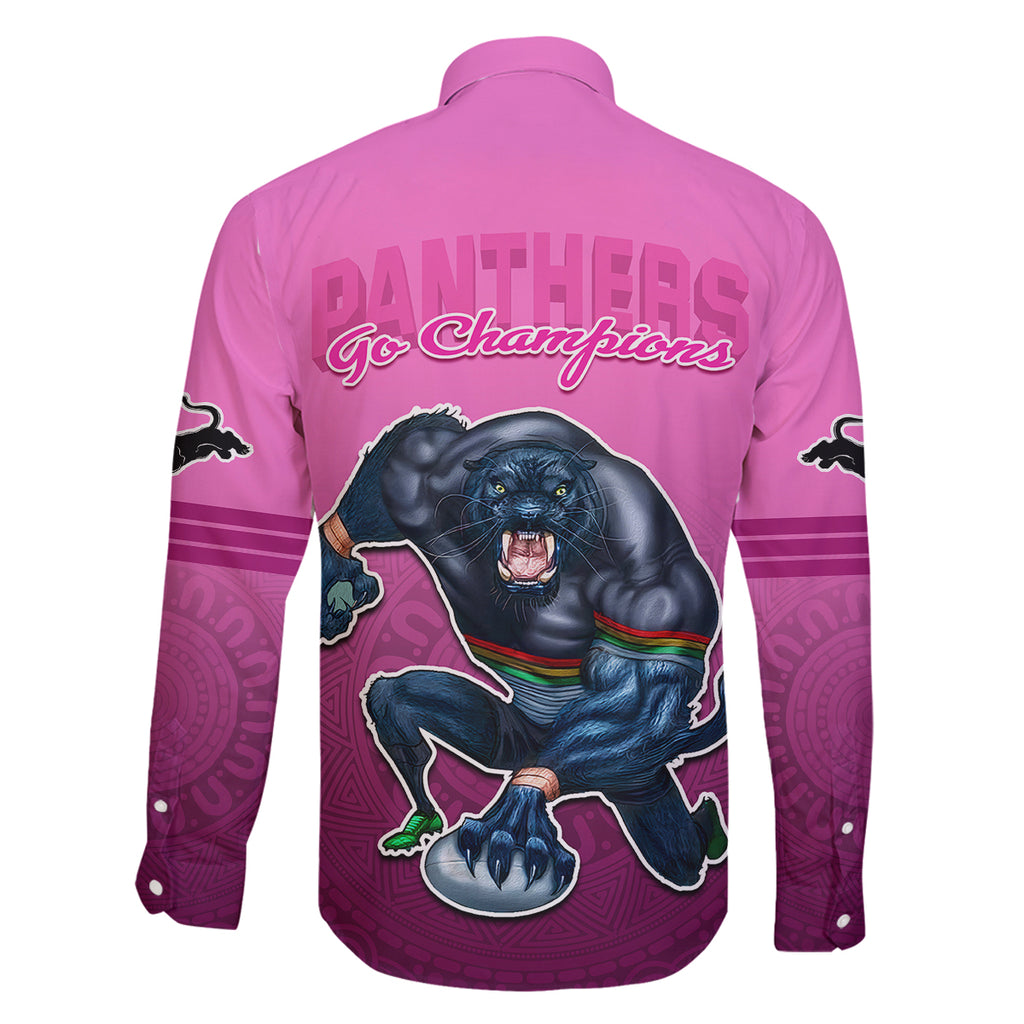 panthers-premier-2024-family-matching-mermaid-dress-and-hawaiian-shirt-mascot-with-nrl-trophy-pink-version