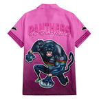 panthers-premier-2024-family-matching-off-shoulder-long-sleeve-dress-and-hawaiian-shirt-mascot-with-nrl-trophy-pink-version
