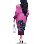 panthers-premier-2024-family-matching-off-shoulder-long-sleeve-dress-and-hawaiian-shirt-mascot-with-nrl-trophy-pink-version