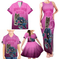 panthers-premier-2024-family-matching-tank-maxi-dress-and-hawaiian-shirt-mascot-with-nrl-trophy-pink-version