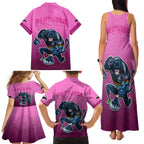 panthers-premier-2024-family-matching-tank-maxi-dress-and-hawaiian-shirt-mascot-with-nrl-trophy-pink-version