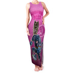 panthers-premier-2024-family-matching-tank-maxi-dress-and-hawaiian-shirt-mascot-with-nrl-trophy-pink-version