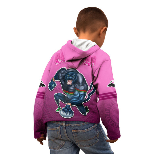 panthers-premier-2024-kid-hoodie-mascot-with-nrl-trophy-pink-version