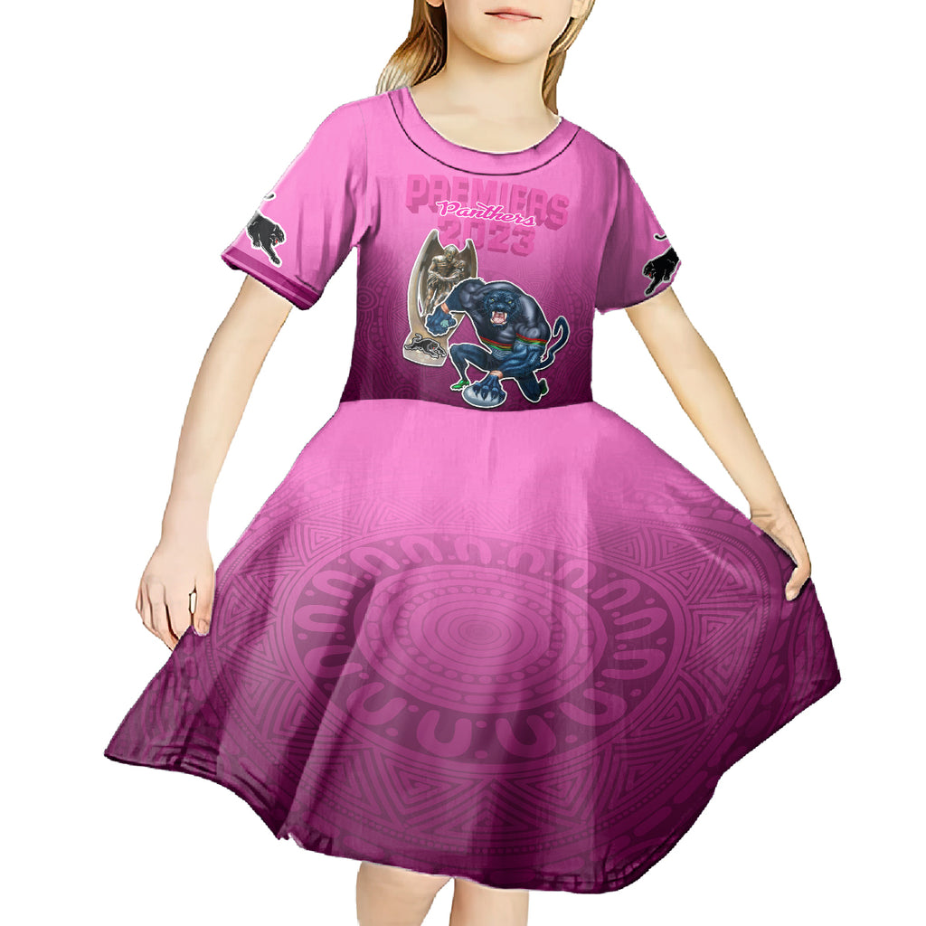 panthers-premier-2024-kid-short-sleeve-dress-mascot-with-nrl-trophy-pink-version