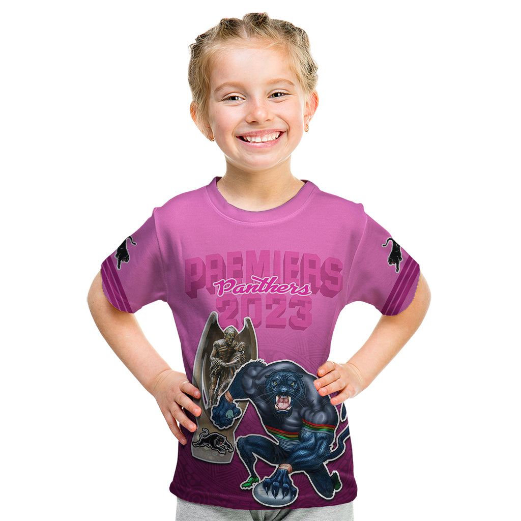 panthers-premier-2024-kid-t-shirt-mascot-with-nrl-trophy-pink-version