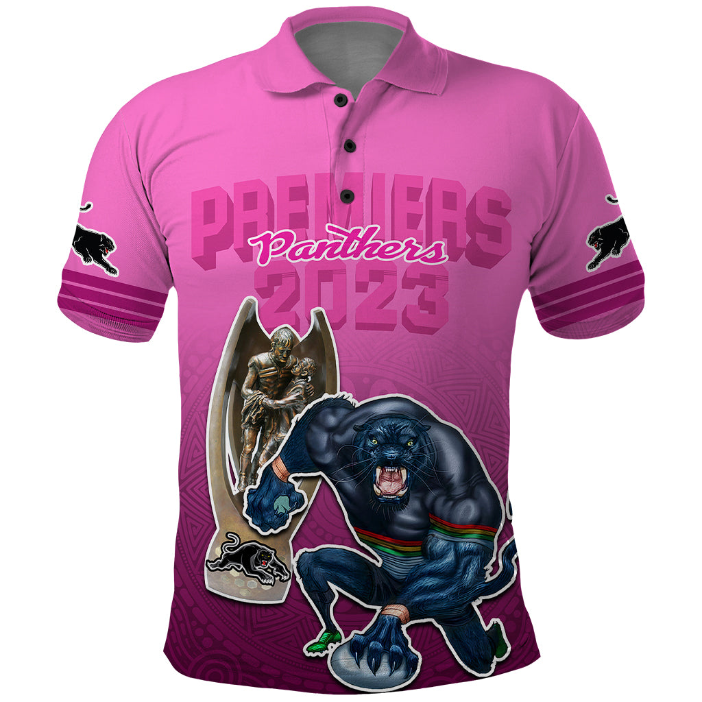 panthers-premier-2024-polo-shirt-mascot-with-nrl-trophy-pink-version