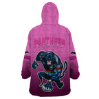 panthers-premier-2024-wearable-blanket-hoodie-mascot-with-nrl-trophy-pink-version