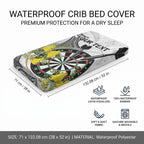 Personalised New Zealand Darts Baby Bed Cover Kowhai Floral with Maori Tattoo