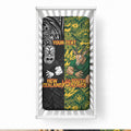 Custom New Zealand vs South Africa Baby Bed Cover Rugby Rivalry Two Nations One Battle