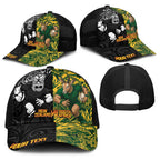 Personalised New Zealand vs South Africa Baseball Net Cap Rugby Rivalry Two Nations One Battle