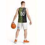 Custom New Zealand vs South Africa Basketball Jersey Rugby Rivalry Two Nations One Battle