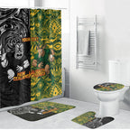 Custom New Zealand vs South Africa Bathroom Set Rugby Rivalry Two Nations One Battle