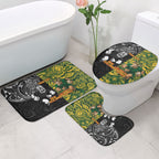 Custom New Zealand vs South Africa Bathroom Set Rugby Rivalry Two Nations One Battle