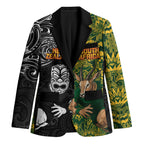 Custom New Zealand vs South Africa Blazer Rugby Rivalry Two Nations One Battle