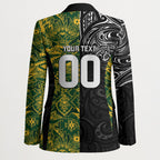 Custom New Zealand vs South Africa Blazer Rugby Rivalry Two Nations One Battle