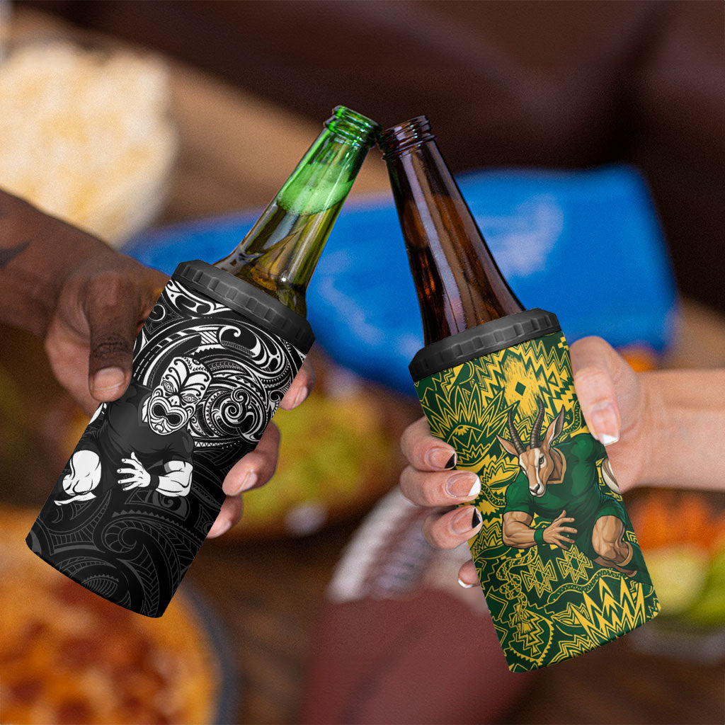 New Zealand vs South Africa 4 in 1 Can Cooler Tumbler Rugby Rivalry Two Nations One Battle