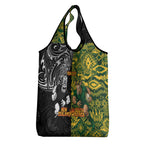 Custom New Zealand vs South Africa Grocery Bag Rugby Rivalry Two Nations One Battle