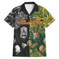 Custom New Zealand vs South Africa Hawaiian Shirt Rugby Rivalry Two Nations One Battle